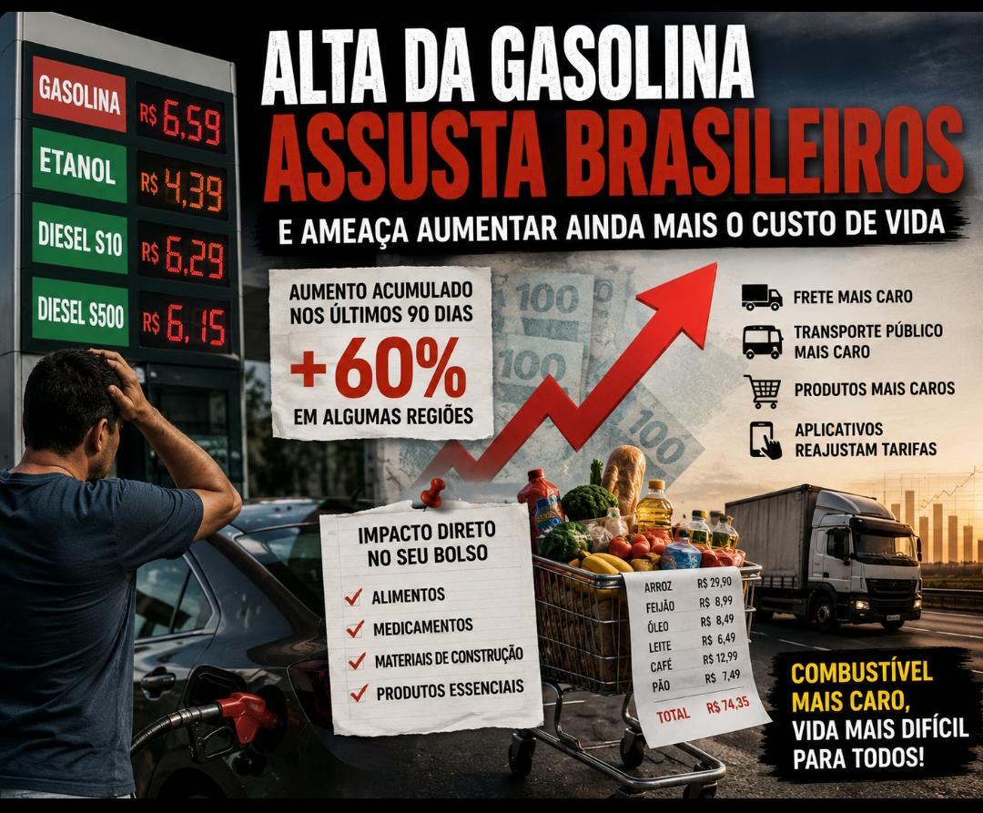 Alta da gasolina assusta brasileiros e ameaça aumentar ainda mais o custo de vida