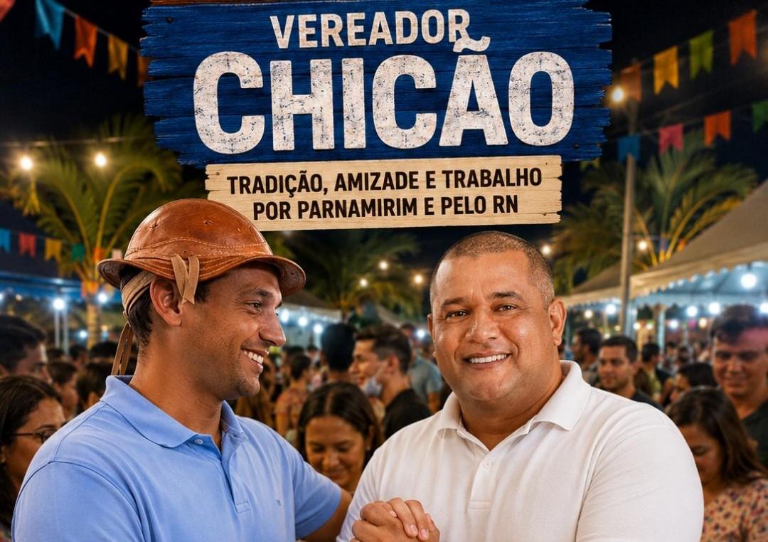 Chicão reúne multidão em Emaús e fortalece palanque de Allyson Bezerra em Parnamirim