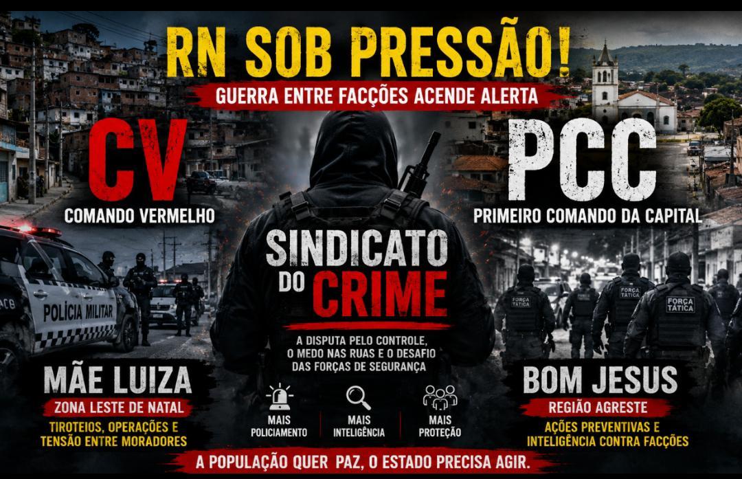 RN Sob Pressão: Confrontos Entre Facções Acendem Alerta em Mãe Luiza e no Interior do Estado