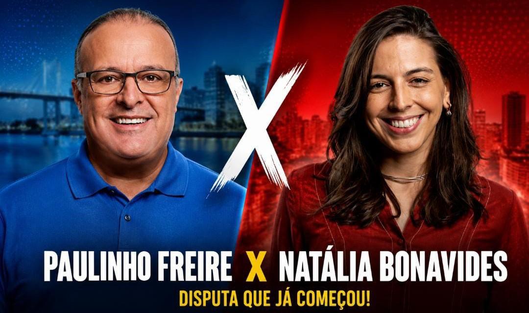 2028 começa em 2026: troca de críticas entre Paulinho Freire e Natália Bonavides antecipa disputa política em Natal