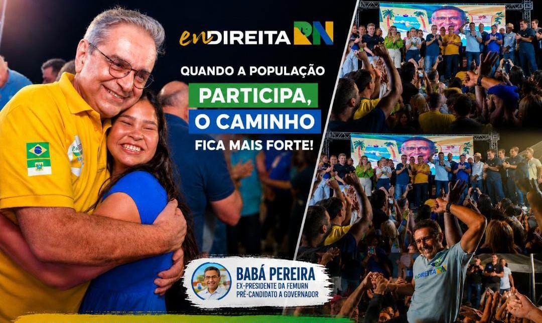 Álvaro Dias reúne multidão em São Tomé e fortalece pré-campanha ao Governo do RN durante o Endireita RN