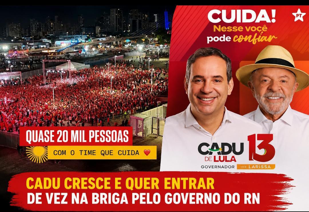 Cadu Xavier intensifica campanha e busca espaço para chegar ao segundo turno no RN