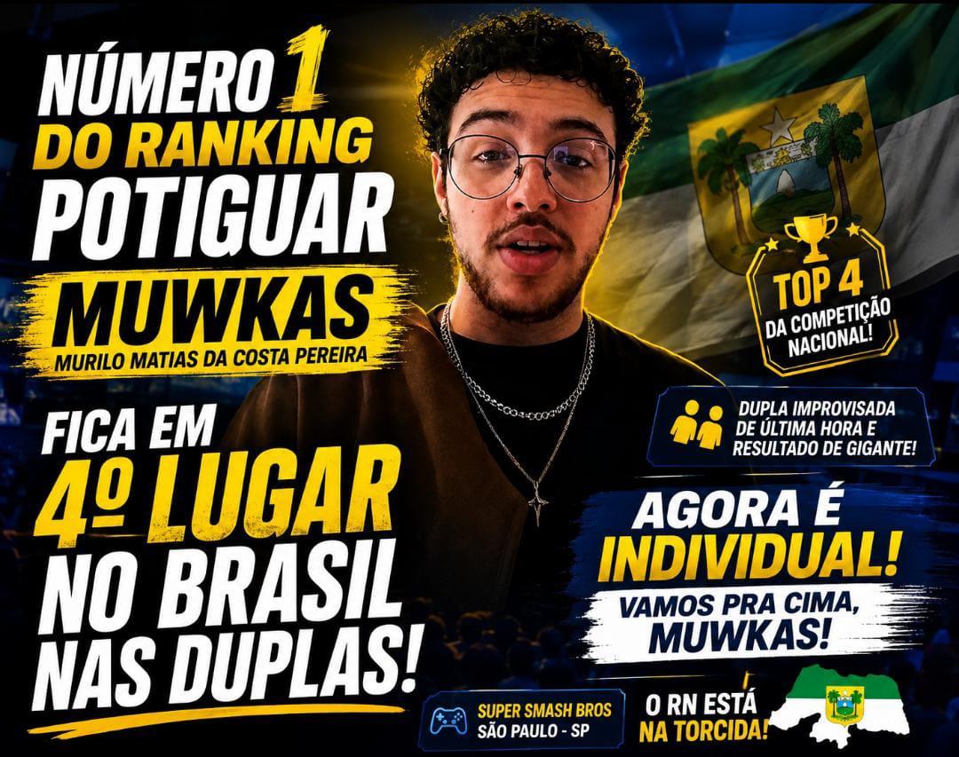 Muwkas coloca o RN no Top 4 do Brasil e agora mira o pódio no individual
