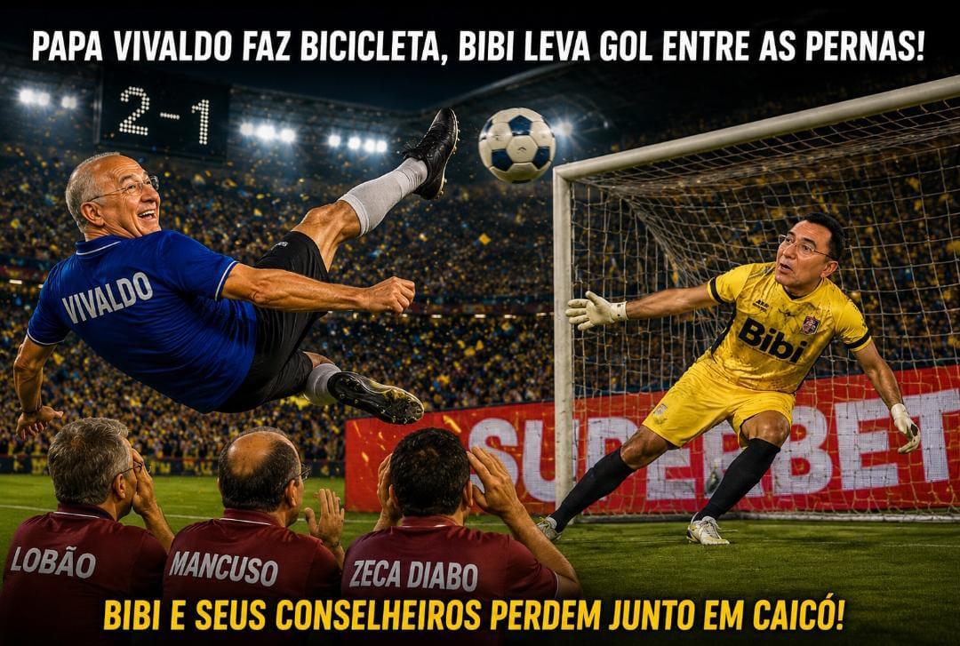 Na resenha política de Caicó, Vivaldo vira coringa, marca golaço e movimenta o jogo para 2026