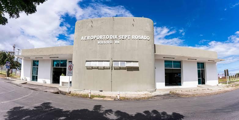 Aeroporto Governador Dix-Sept Rosado, em Mossoró, que deverá receber voos diretos para Guarulhos a partir de junho de 2027.