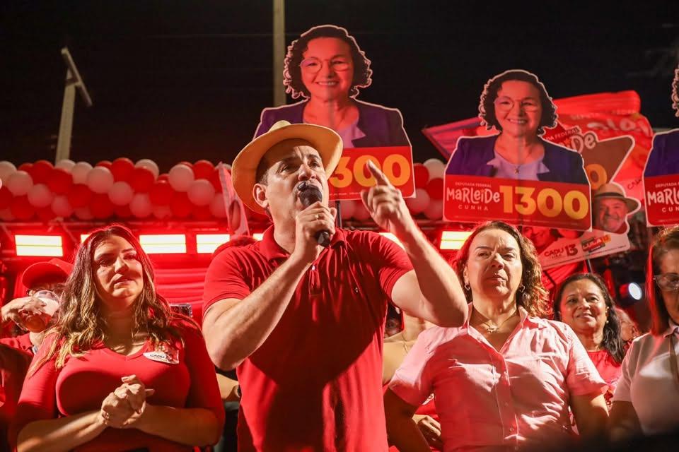 Cadu de Lula encerra agenda no interior com ato em Macau na reta final da campanha