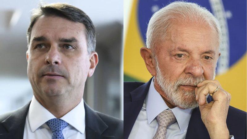 Pesquisa mostra Lula com 51% dos votos válidos e Flávio Bolsonaro com 49%
