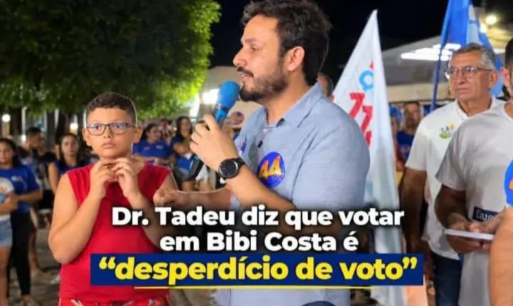 Dr. Tadeu intensifica campanha em Caicó e critica candidatura de Bibi Costa