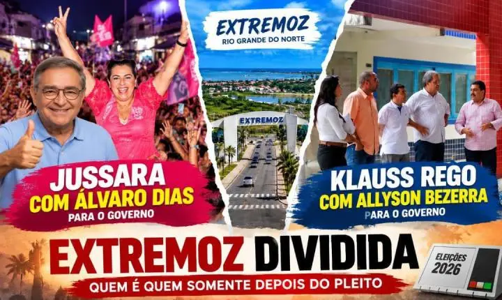 Extremoz dividida: Jussara vai com Álvaro, Klauss com Allyson, e as urnas vão mostrar o tamanho de cada grupo