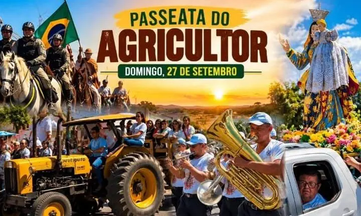 Passeata do Agricultor marca despedida de Vivaldo Costa e homenageia o homem do campo em Caicó