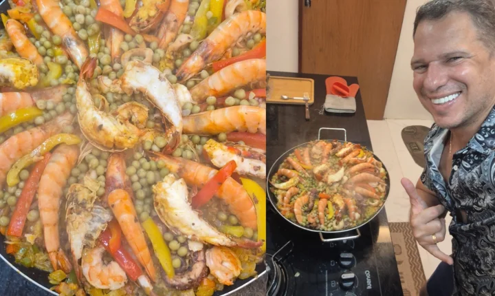 Prato do Domingo: Baiano prepara Paella Marinera com lagosta, camarão, polvo e lula